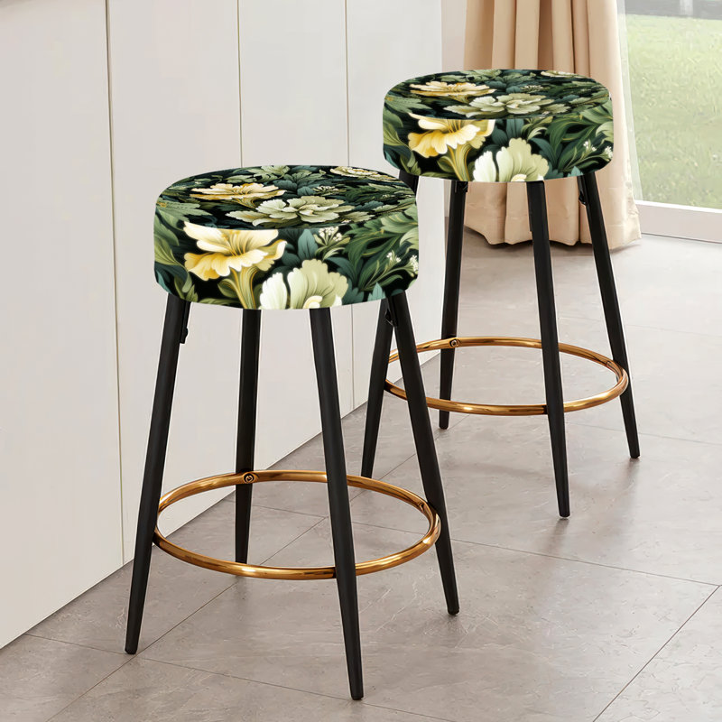 Delphia - Ensemble de 2 tabourets de bar camouflage