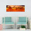 «Red Rock Desert», coucher de soleil, paysage abstrait dramatique et tranquille, art mural-976255606
