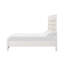 Grand lit (matelas non inclus), blanc scintillant