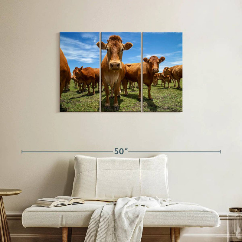 Gathering Beef Cattle, 24" H x 38" W