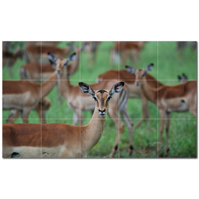 Murale décorative en céramique 4,25 po x 4,25 po