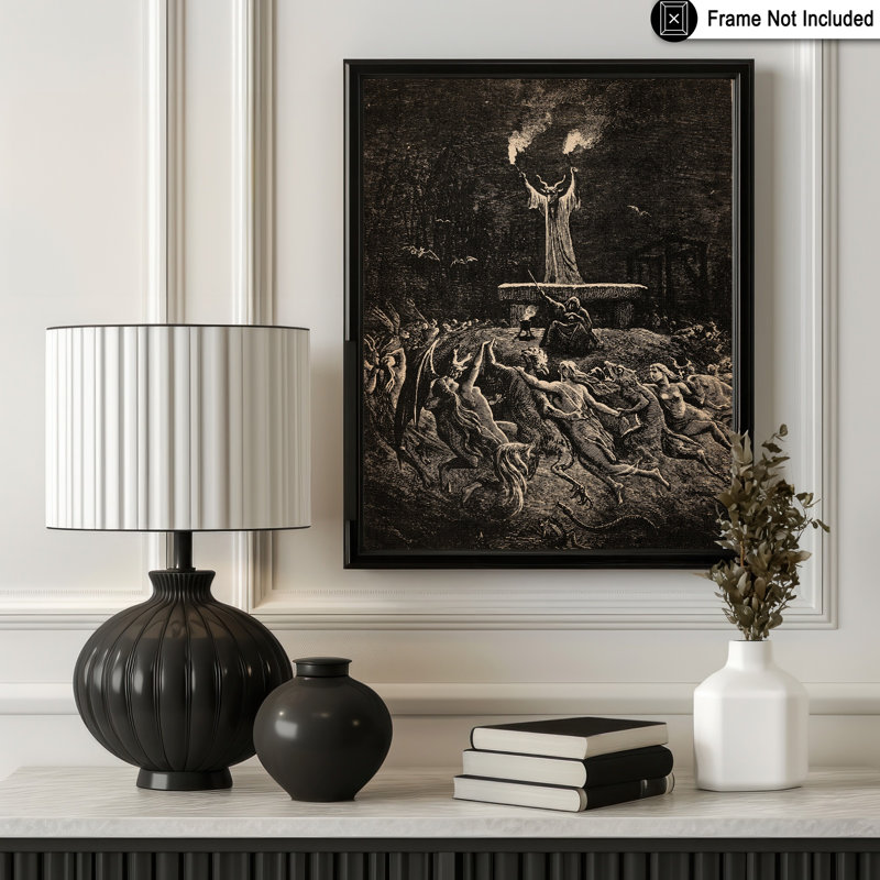 Sorcières dansant un sabbat, Unframed, Poster, 16"H x 20"W