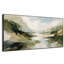 Très grand art mural imprimé sur toile - Paysage de montagne vert, décor de chambre à coucher naturel - "Assemblage requis (cadre non fini)"-130842287