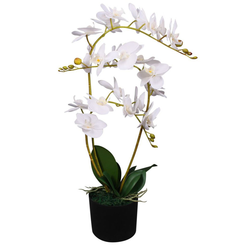 65cm Artificial Flowering Plant in Pot, 65cm H x 30cm W x 30cm D