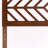 Premala Adjustable Height Full Size Wood Headboard in Geometric Cutout Design-743434792