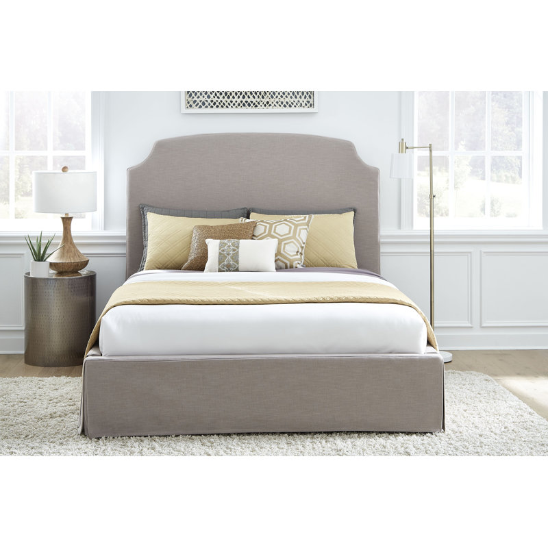 Esquibel Upholstered Bed, Fog, King