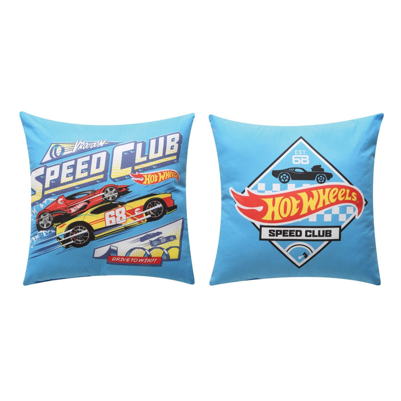 Housse de coussin en coton Hot Wheels