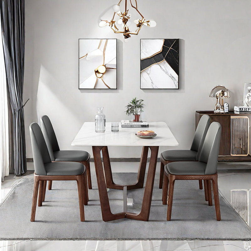 Ensemble de chaises de salle à manger Modern, H 29,5 po x L 55,1 po x l 31,4 po