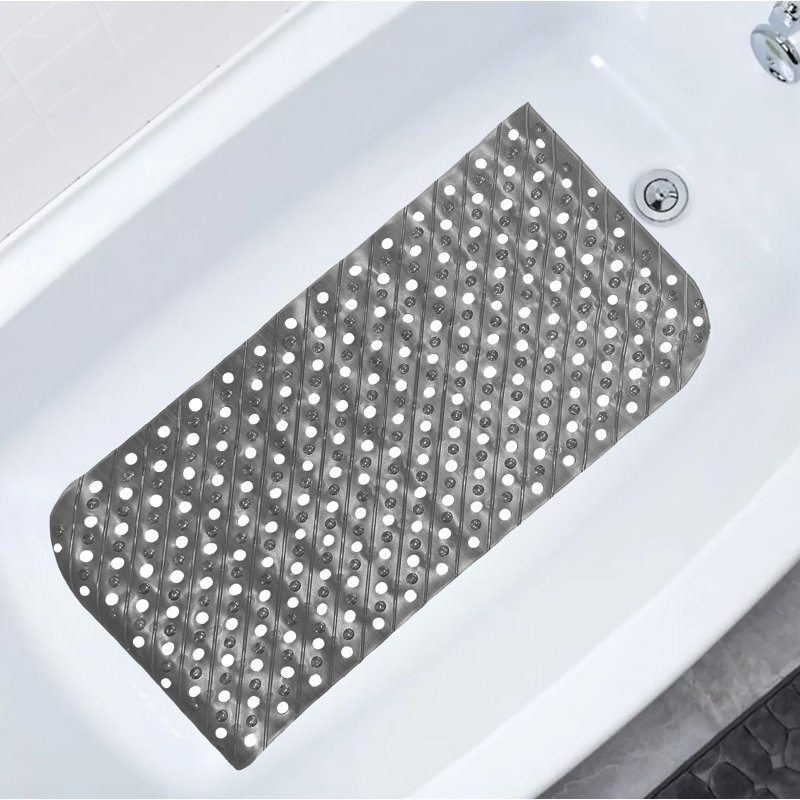 Tapis de douche à pois Aariketh, Noir