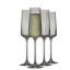 Flûtes à champagne Sidney - 7 oz - ensemble de 4 - fumée-121357988