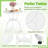 3 PCS Patio Bistro Set with Umbrella Holes Outdoor Bistro Set for Front Porch White