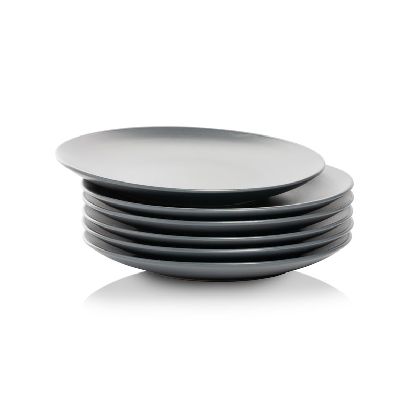 Assiette à salade 7,75 po Wazee Matte, Gris