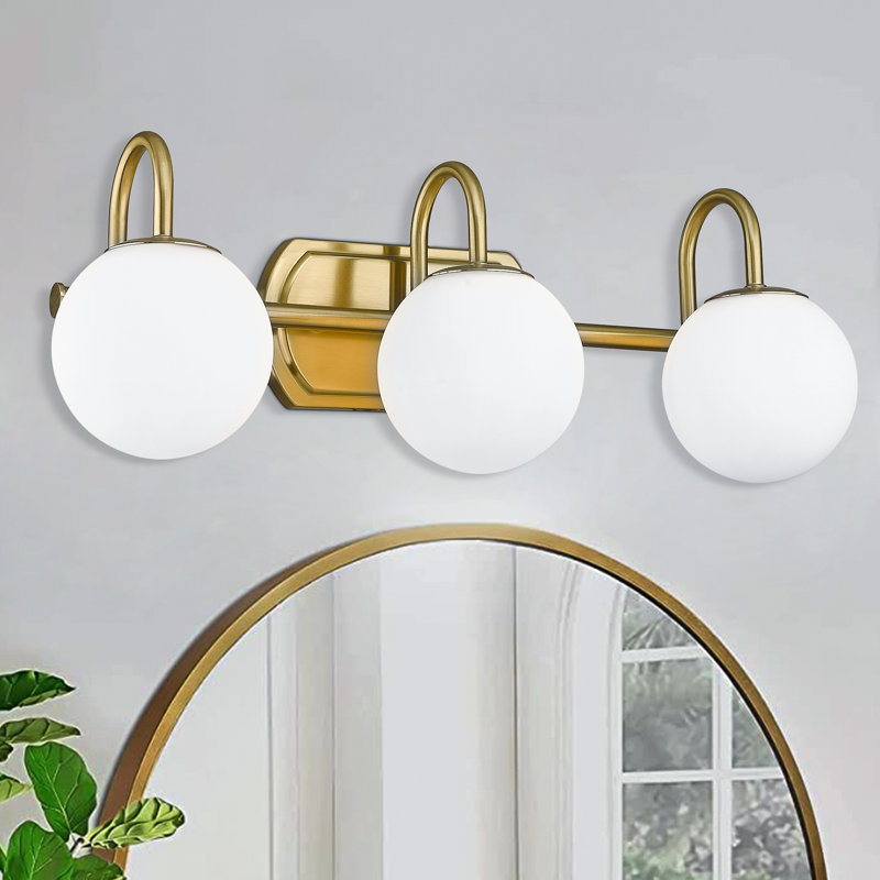 Éclairage pour salle de bain Dianela, Or