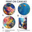 «Blue Orange Coral Marine Life II», impression d'art mural corail-471096577-471096576