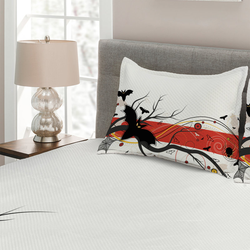 Halloween Farmhouse / Country Polyester Coverlet