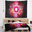 Tapisserie fleur abstraite à fleur de couleur rose-28497792