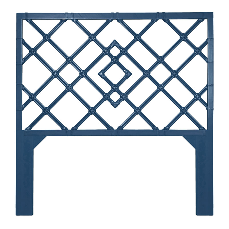 Darien Low Profile Standard Bed, Navy, Queen