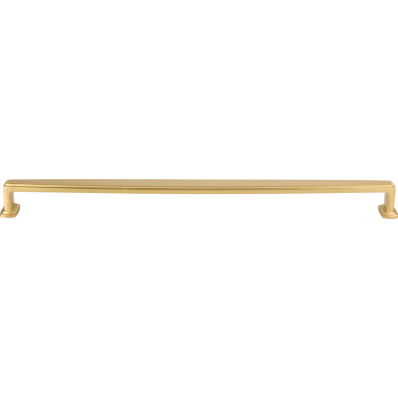 18" Brushed Gold Modern Appliance Pull with Mounting Hardware
