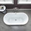 Baignoire de trempage autoportante en acrylique 67 pi x 29,5 po avec piédestal, double extrémité, conception antidérapante-51226566
