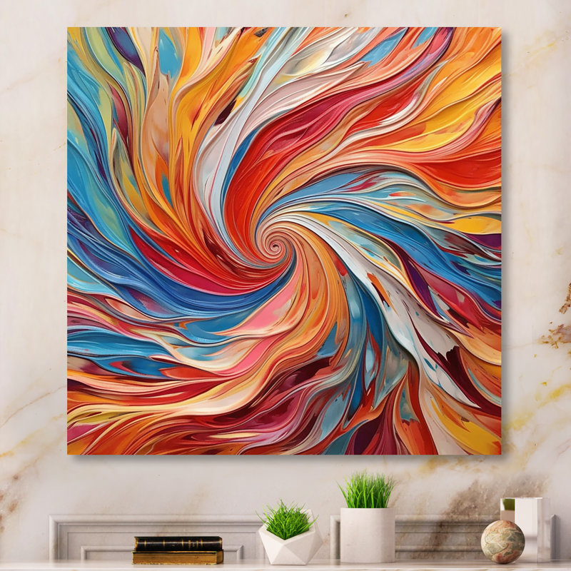 Spiral Symphony IV sur impression sur toile, H 36 po x l 36 po x P 1,5 po, Toile tendue
