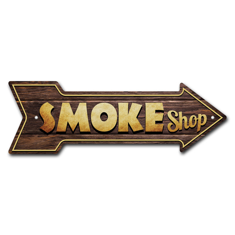 Rem amovible - 999612_Smoke Shop décalcomanie amovible amusante 30 po de large, H 12 po x l 36 po x P 1 po