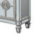 Motana 68"L Rectangular 6-Drawer Server in Mirrored and Antique Platinum