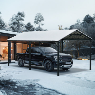 10x 20 Ft Heavy Duty Carport,Galvanized Steel Patio Gazebo