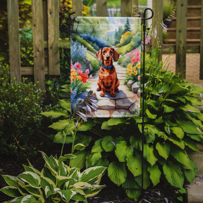 Drapeau de jardin en polyester à double face H 15,5 po x l 11,25 po Desplaines