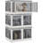 Versatile Stackable Storage Bins With Wheels And Doors