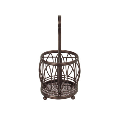 Metal Oval Flatware Caddy