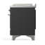 Majestic III Series 48 Inch Dual Fuel Range with 5 Sealed Burners, Griddle, Frenchtop in Glossy Black (Natural Gas, Burnished Trim)-1981615040-1981615043-1981615167