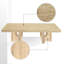 Table basse rectangulaire en rotin