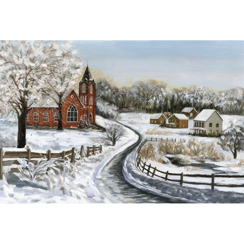 Winter Village by White Ladder, 12" H x 18" W