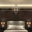 6 Light Empire Gold And Silver Chandelier