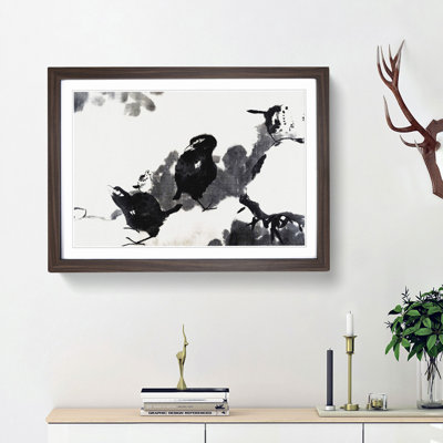 Birds in a Lotus Pond by Bada Shanren - Picture Frame Painting Print