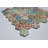 1.5" x 1.5" Glass Honeycomb Mosaic Tile