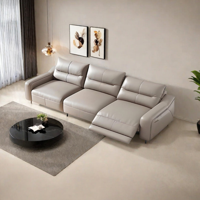Canapé électrique haut de gamme French, H 37,4 po x l 98,42 po x P 39,37 po