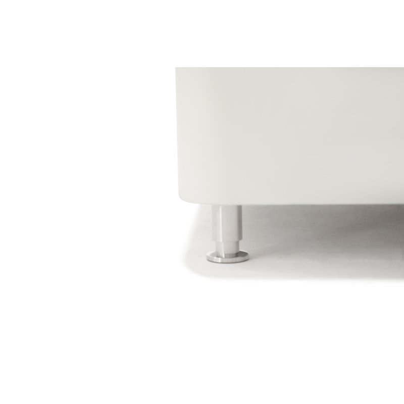 Perth 40" Ethanol Fire Table, Cream White