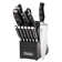 Viking 14 Piece German Steel Cutlery Block Set with Black Block