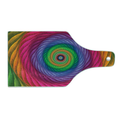 East Urban Home Glass Art Abstract Cutting Board