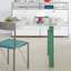 Bureau d'écriture en verre trempé texturé coloré-671620987