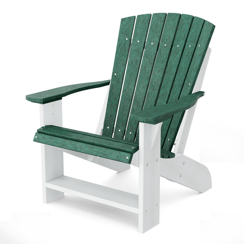 Heritage Adirondack Chair, Turf Green/White