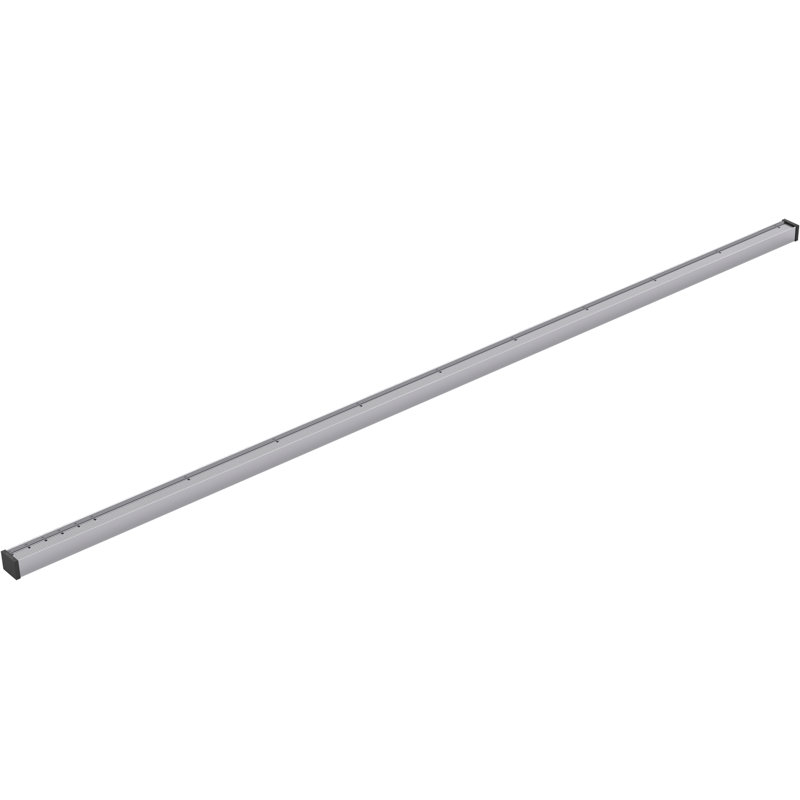 Linear Grid Shower Drain, Bright Silver