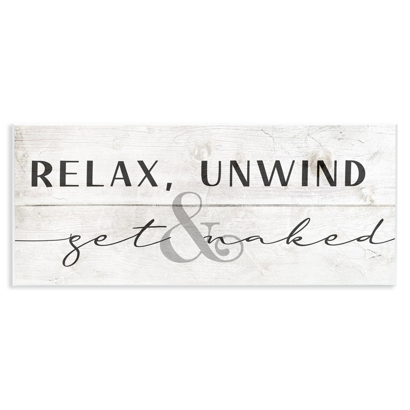 «Relax Détendez-vous et obtenez une phrase charmante» par Daphne Polselli - Art textuel sur toile