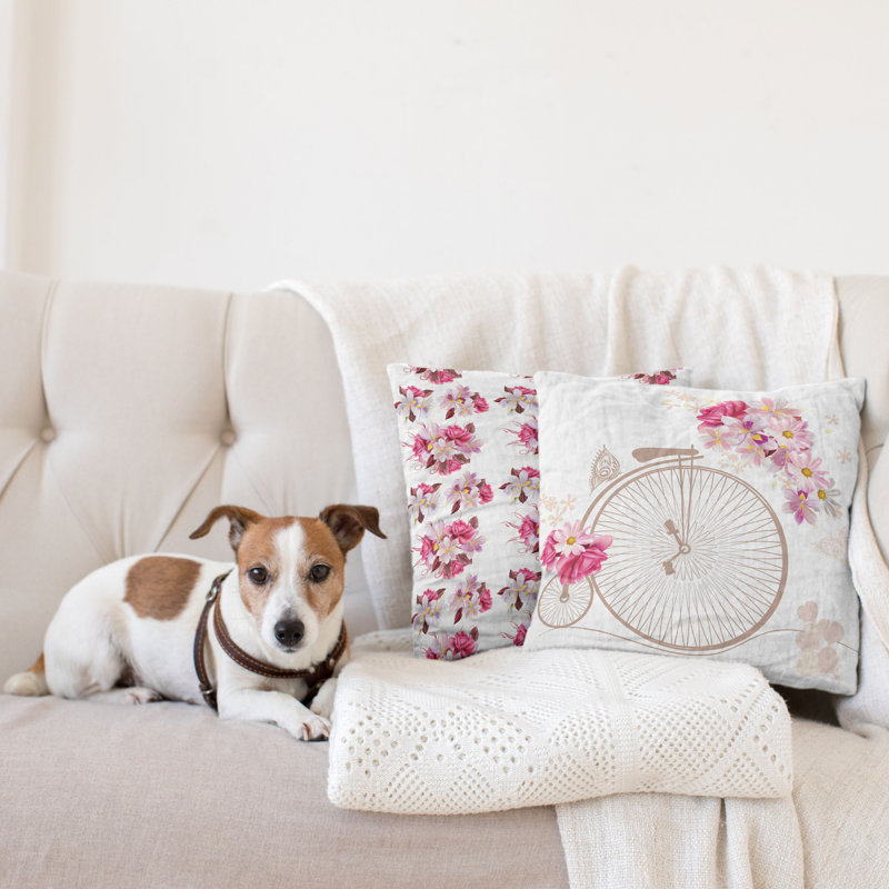Patterned Pillow Cover, 16" x 16"