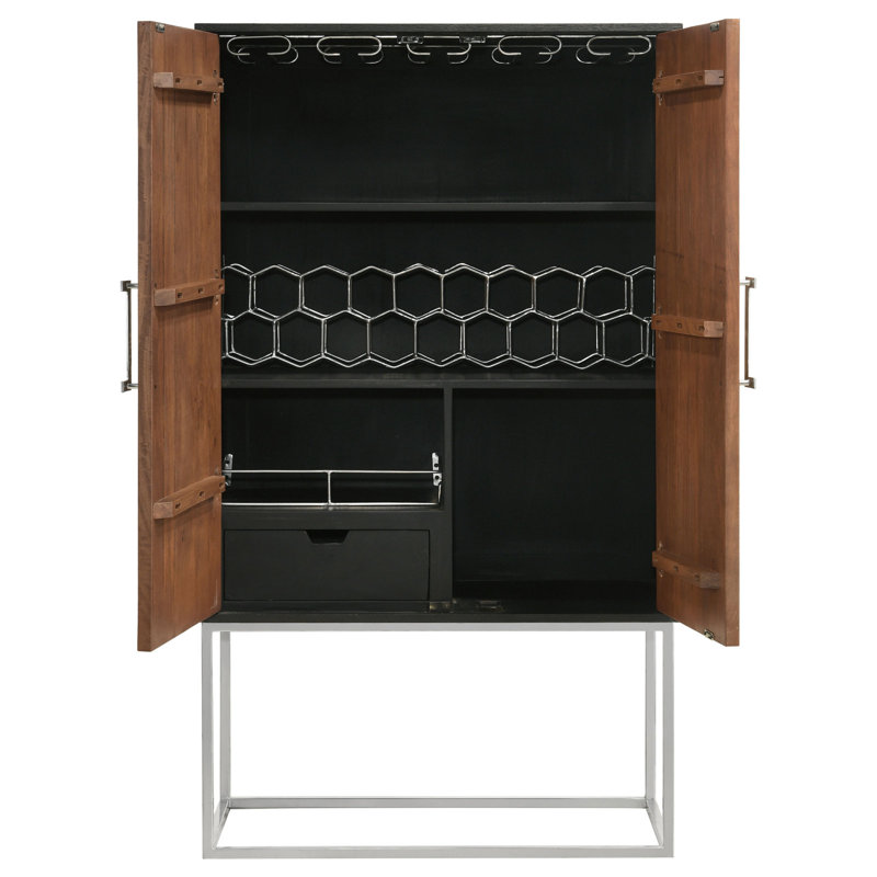 Armoire de bar 2 portes Washoe