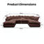 5 Seater Corduroy Corner Sectional-1792938363