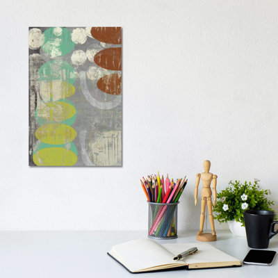 Circles Circle I by Jennifer Goldberger - Wrapped Canvas Painting