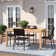 Anautica 4 - Person Teak Patio Dining Set with Rectangular Table