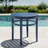 Arbor Round Classic Outdoor Tea Coffee Adirondack Table, Solid Acacia Wood Navy End Table, 18" Small Indoor Outdoor Side Table for Living Room, Patio, Balcony-1968732464